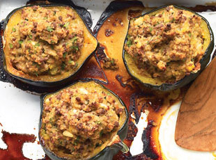 Moroccan-Style Stuffed Acorn Squashes