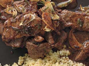 Sauteed Beef With White Wine And Rosemary