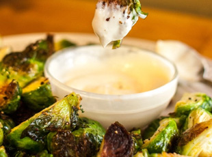 Roasted Brussel Sprouts With Garlic Aioli