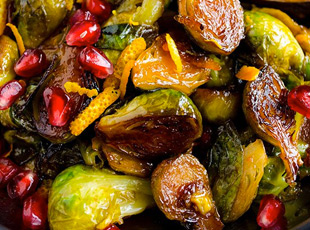 Citrus Caramelized Brussel Sprouts