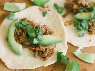 Pork Tacos with Homemade Tortillas and Lime